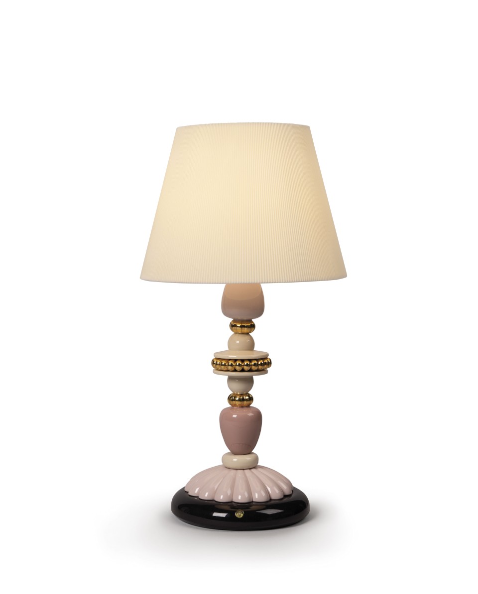 Firefly Table Lamp Pink-Gold CE Lladro Porcelain 01023995