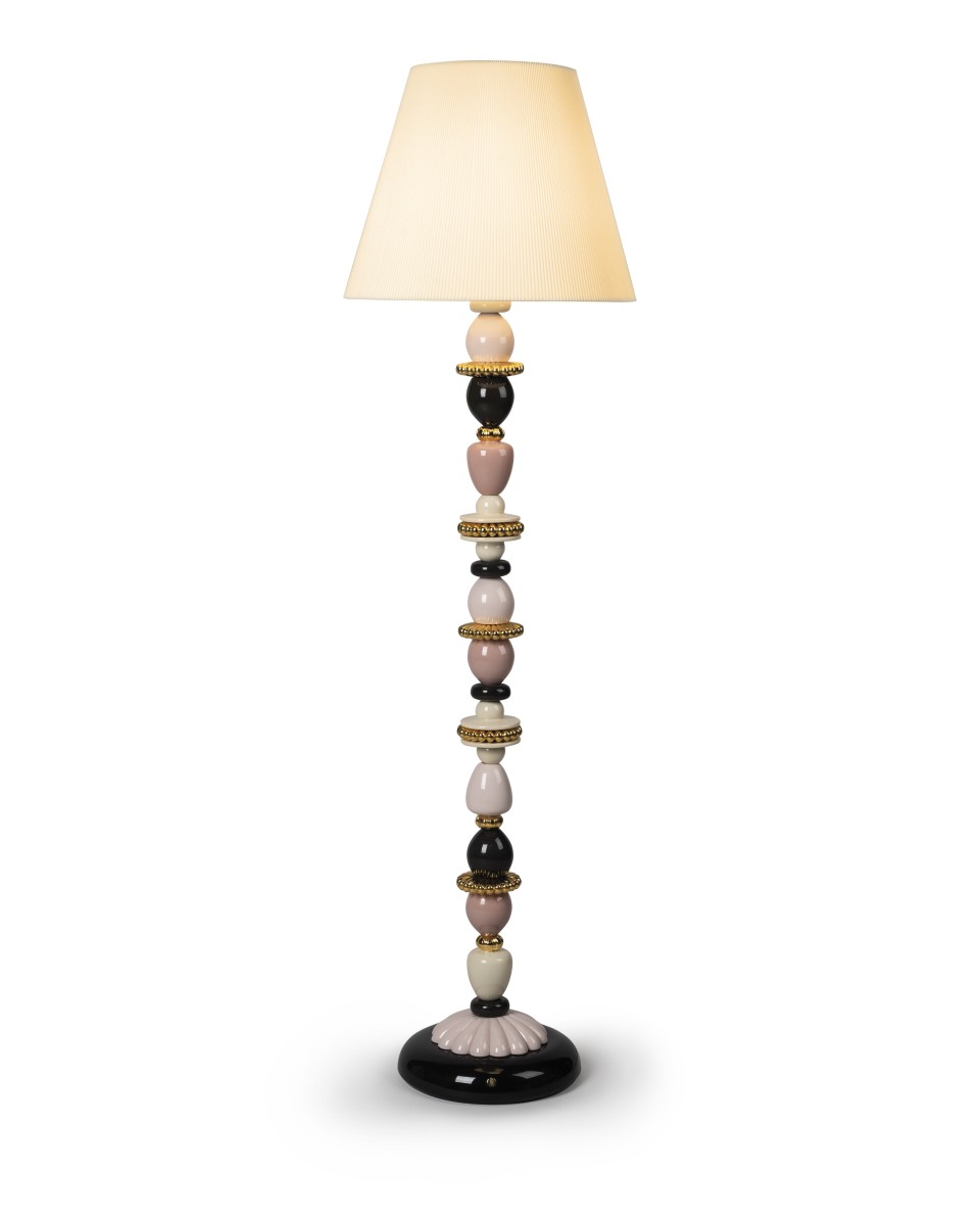 Firefly Floor Lamp Pink-Gold CE Lladro Porcelaine 01024002