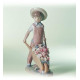 Lladro Wheelbarrow with Flowers Figurine - TicTacArea