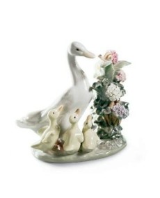 Lladro 01001439 GÄNSE MIT SCHNECKE - TicTacArea.com