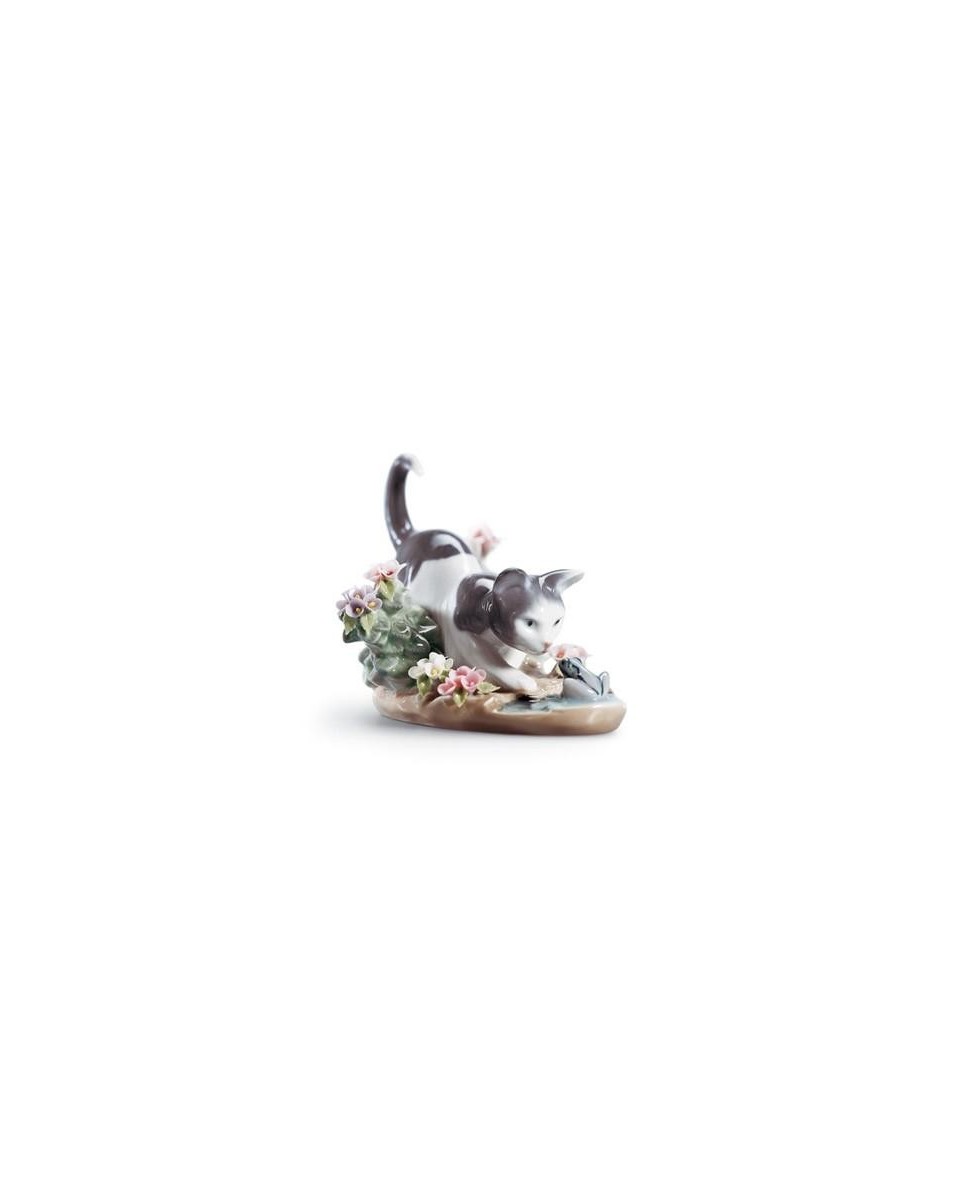 Lladro 01001442 CHAT AVEC GRENOUILLE 01001442 - TicTacArea