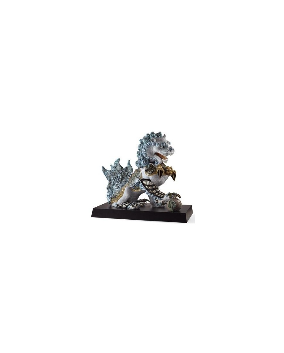 Lladro 01001991 Figurine GUARDIAN LION BLUE - TicTacArea