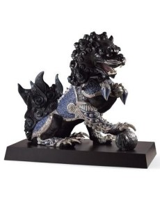 Lladro Guardian Lion Black Figurine - TicTacArea.com