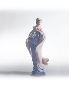 "Lladro 01005171 MARIA MIT BLUMEN - Exquisite Porzellanfigur"