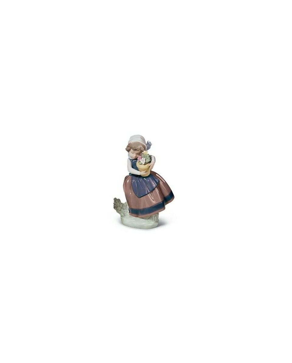 Lladro 01005223 FILLETTE AVEC POT DE FLEURS - TicTacArea