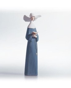 Lladro Prayerful Moment Blue Figurine - TicTacArea