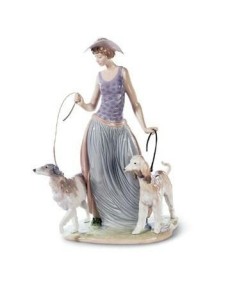 Dama con cani di Lladro: eleganza e raffinatezza