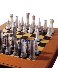 Lladro Chess Set: JEU D'ECHECS AVEC BOTE (01006333)