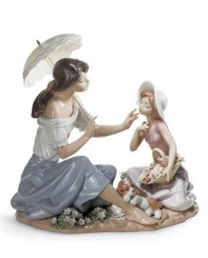 Lladro AS PRETTY AS A FLOWER: A Delicate Masterpiece