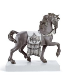 Lladro 01007168 A REGAL STEED: Elegância em porcelana