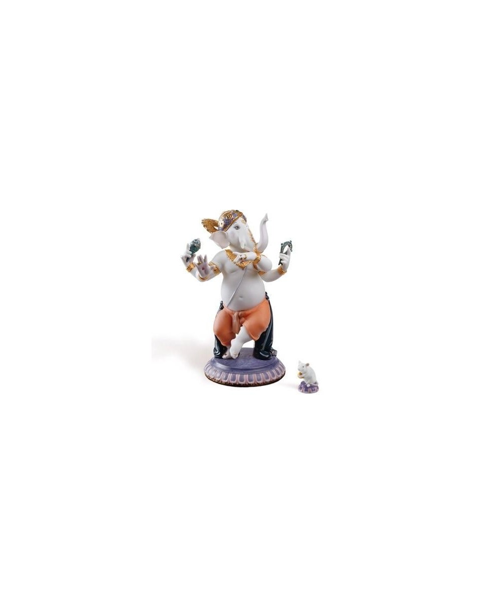 Lladro Dancing Ganesha Figurine - Limited Edition