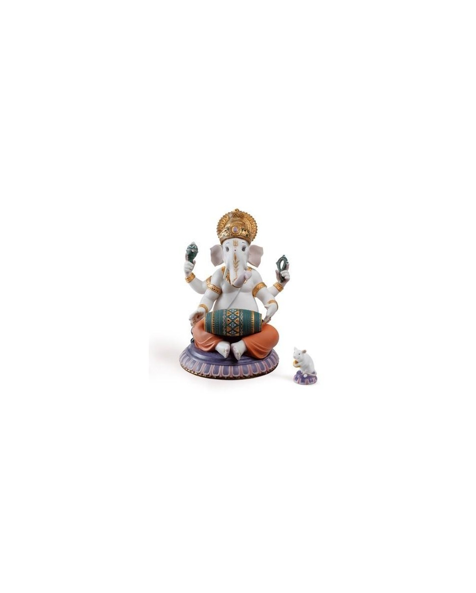 Lladro 01007184 Figurine: Mridangam Ganesha Limited Edition