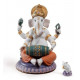 Lladro 01007184 Figurine: Mridangam Ganesha Limited Edition