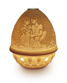 Lithophane Votive Light - Divine Love Lladro Porcelain