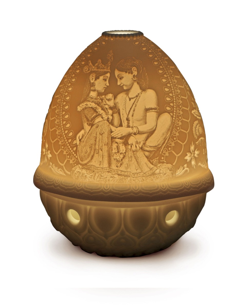 Lithop.votive light-Divine love Lladró Porcelain 01017455