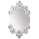 Lladro Oval Mirror - White/Silver Finish