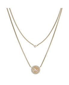 Jewel Fossil Necklace Vintage Glitz JF03253710 - TicTacArea