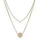 Jewel Fossil Necklace Vintage Glitz JF03253710 - TicTacArea