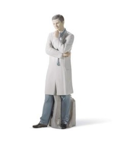 Lladro Male Doctor: Exquisite Porcelain Figurine