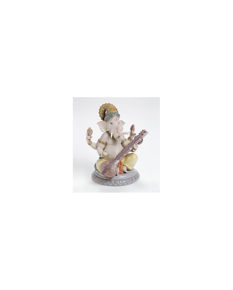 Lladro Ganesha Avec Veena Figurine - TicTacArea