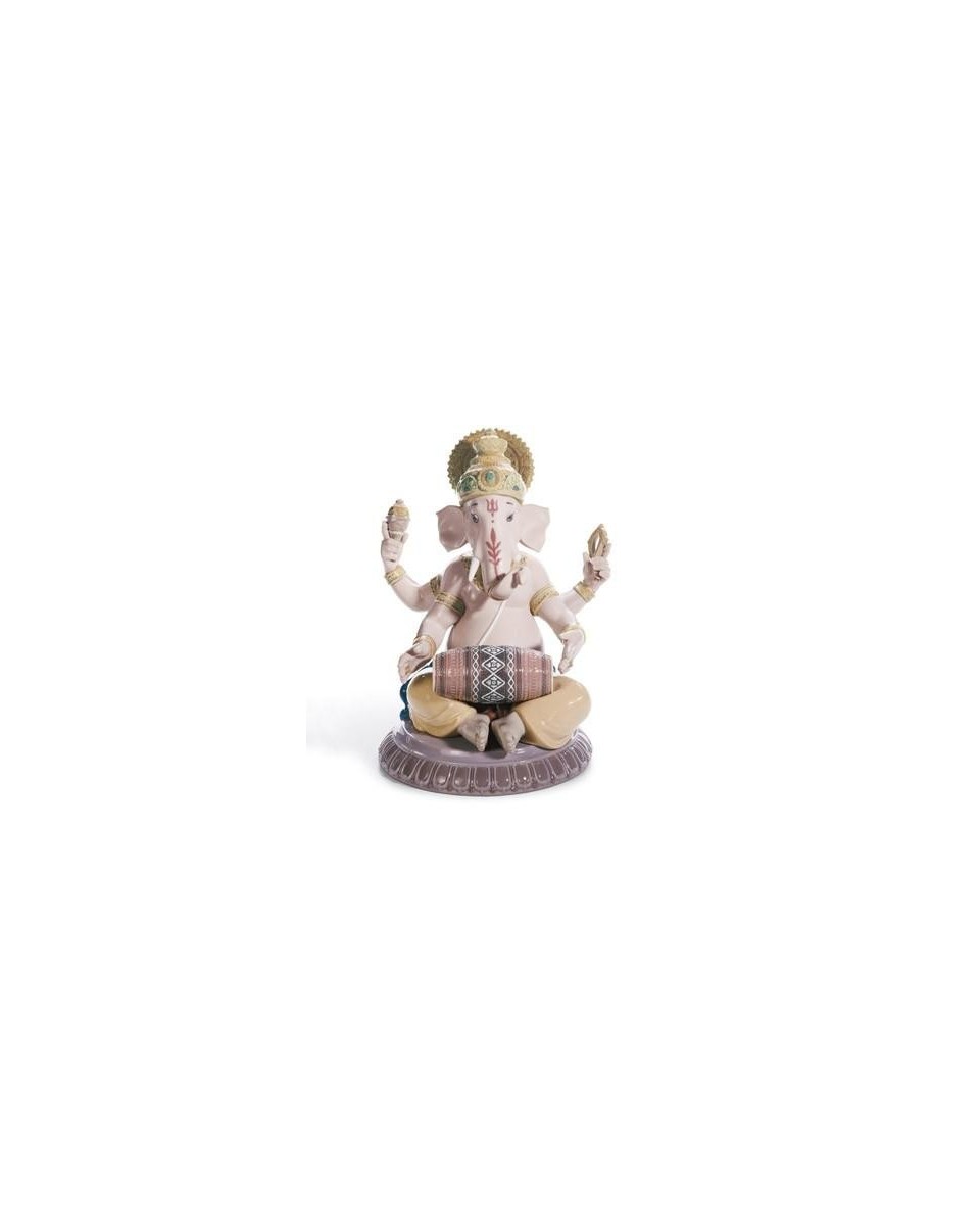 Lladro Ganesha Avec Mridangam Figurine - TicTacArea