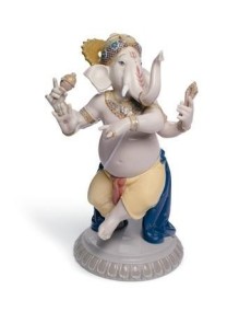 Lladro 01008327 Dancing Ganesha: Arte e Elegância