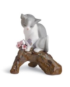 Lladro Blossoms for the Kitten - TicTacArea