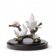 "Lladro 01008422 Tauben auf Kirschbaum: Exquisite Porzellanfigur"