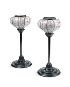 Lladro 01008454 Figurine: Japanese Lampstands Pair