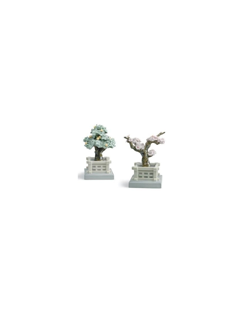 Lladro 01008455 POTS DE FLEURS MANDARINIER ET CERISIER