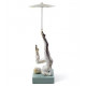 Lladro Balancer with Parasol: Exquisite Porcelain Décor