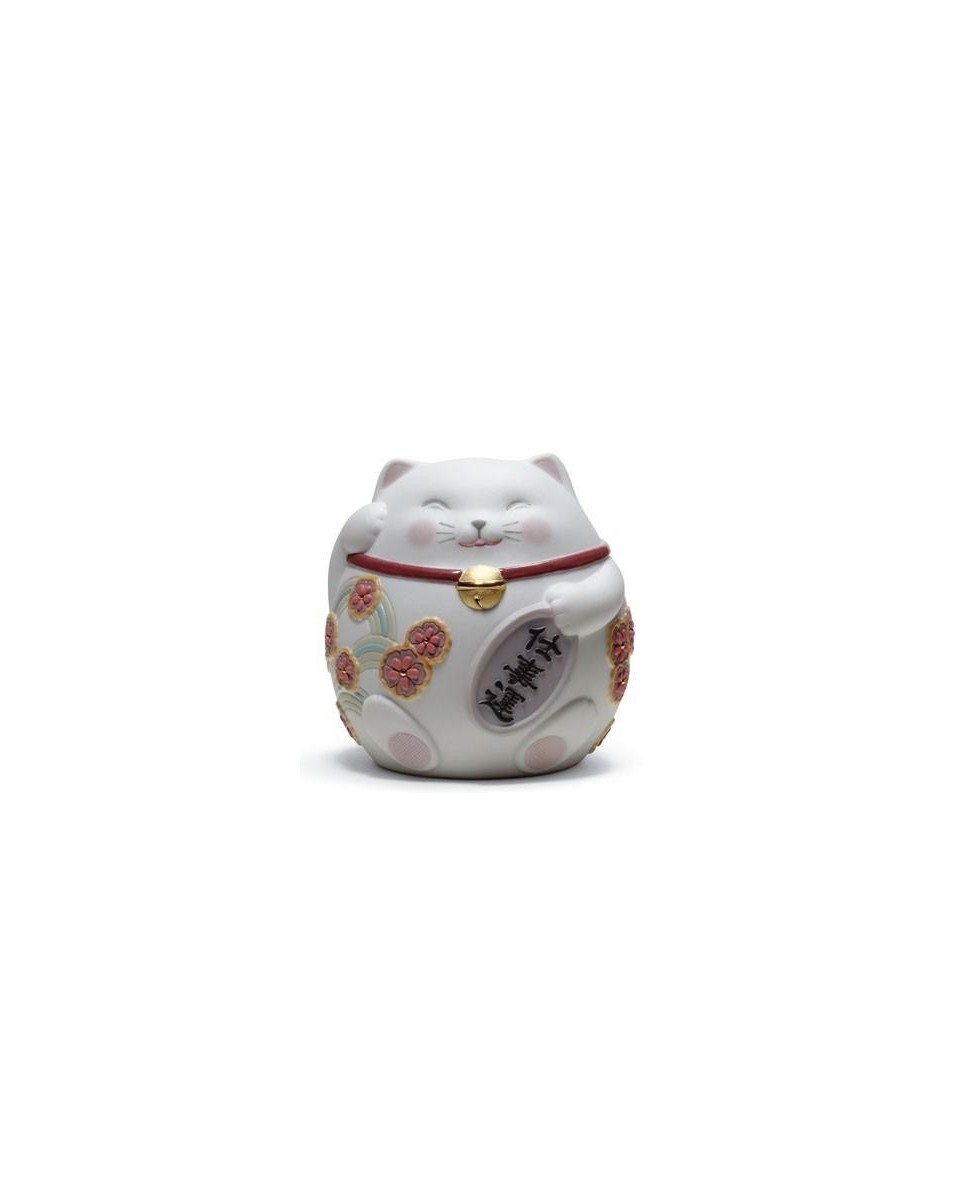 Lladro Maneki Neko I White Figurine - TicTacArea