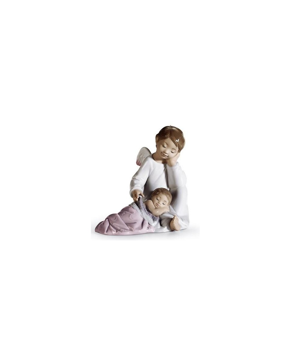 Lladro 01008549 Figurine: My Guardian Angel Pink