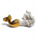 Lladro Day Dreaming at Sea: Golden Redeco