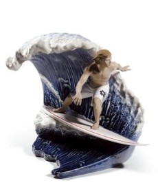 Lladro 01008595 Figurine: Riding the Big One!