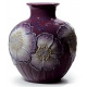 Lladro 01008621 Figurine: Poppy Flowers Vase Purple