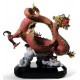 Lladro Auspicious Dragon: Red Ceramic Beauty