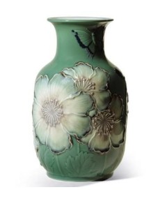 "Lladro 01008648 Mohnblumenvase: Hoch grün - TicTacArea.com"