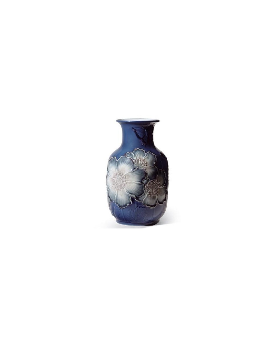 "Lladro 01008649 Mohnblumenvase - Hoch Blau | TicTacArea.com"