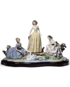 Lladro 01008664 Figurine - Daydreaming by the Pond