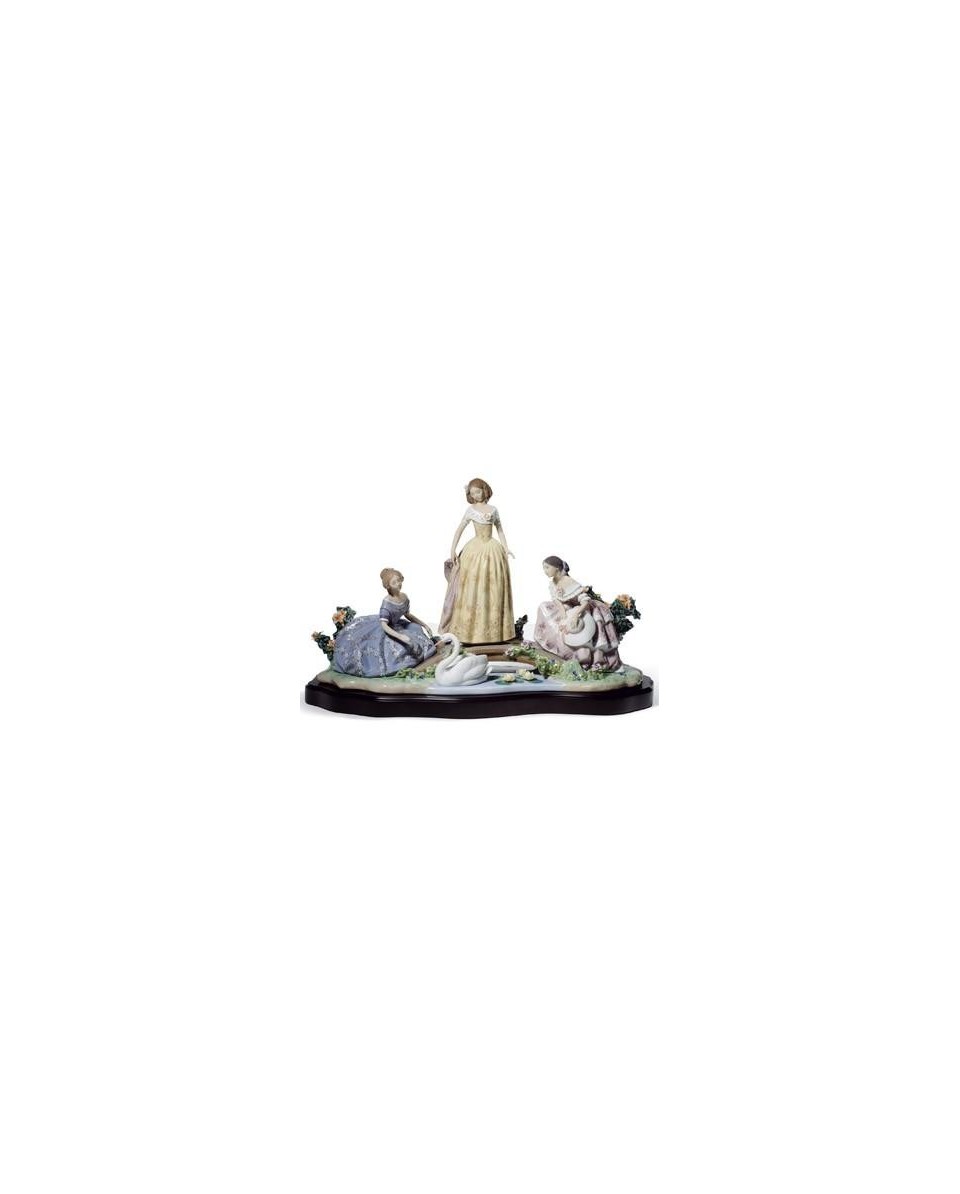 Lladro 01008664 Figurine - Daydreaming by the Pond