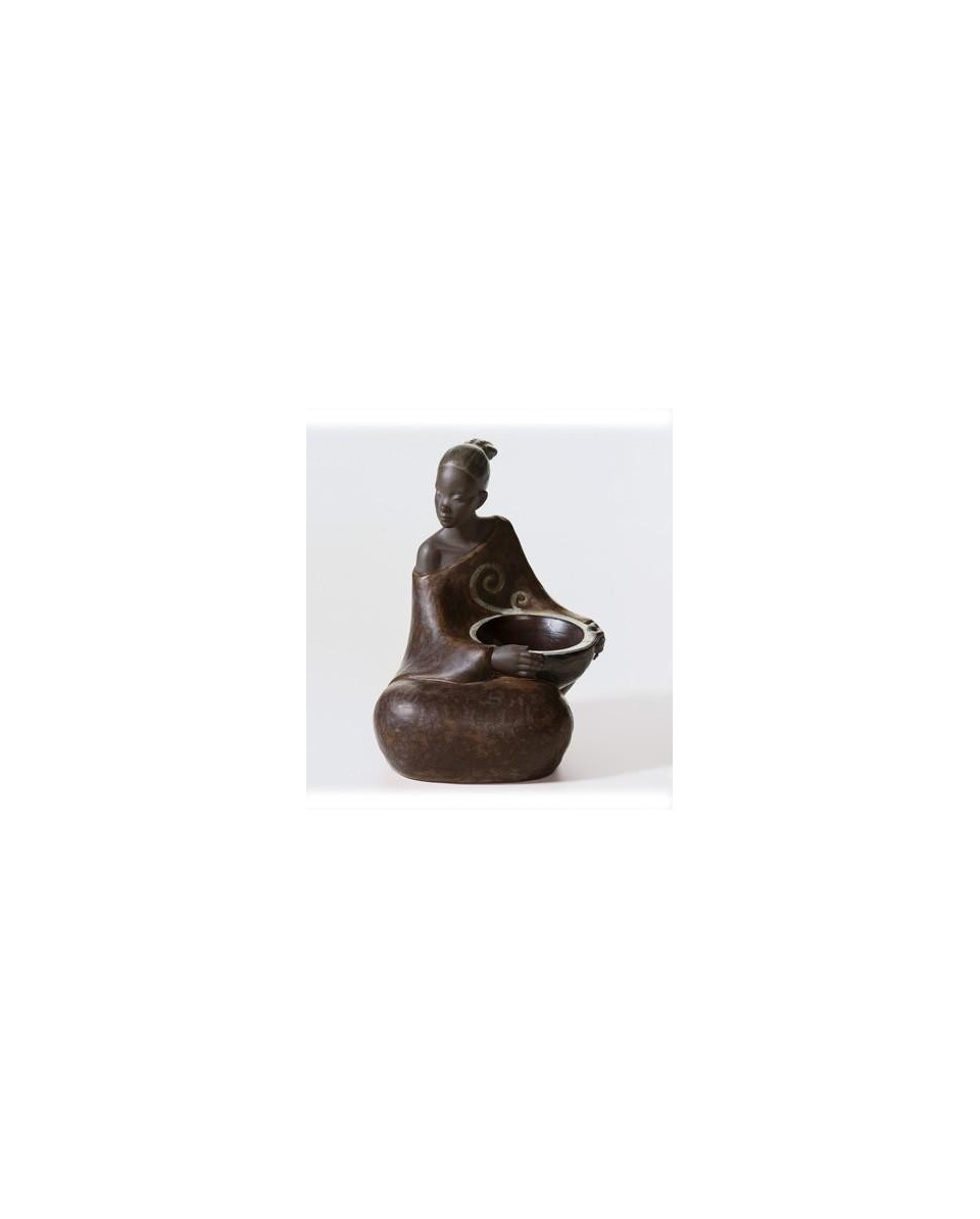 Lladro 01012501 WOMAN WITH BASKET PULSE OF AFRICA 010.12501