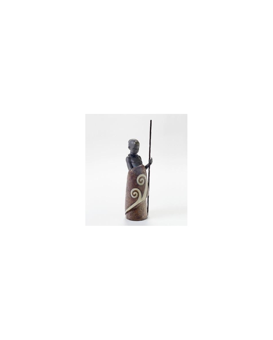 Lladro African Boy: Exquisite Porcelain Figurine