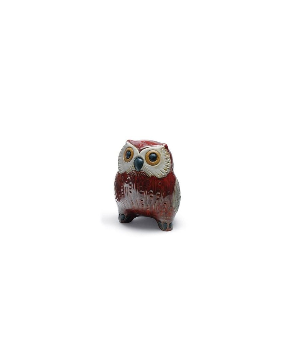 Lladro Small Owl Red Figurine - TicTacArea