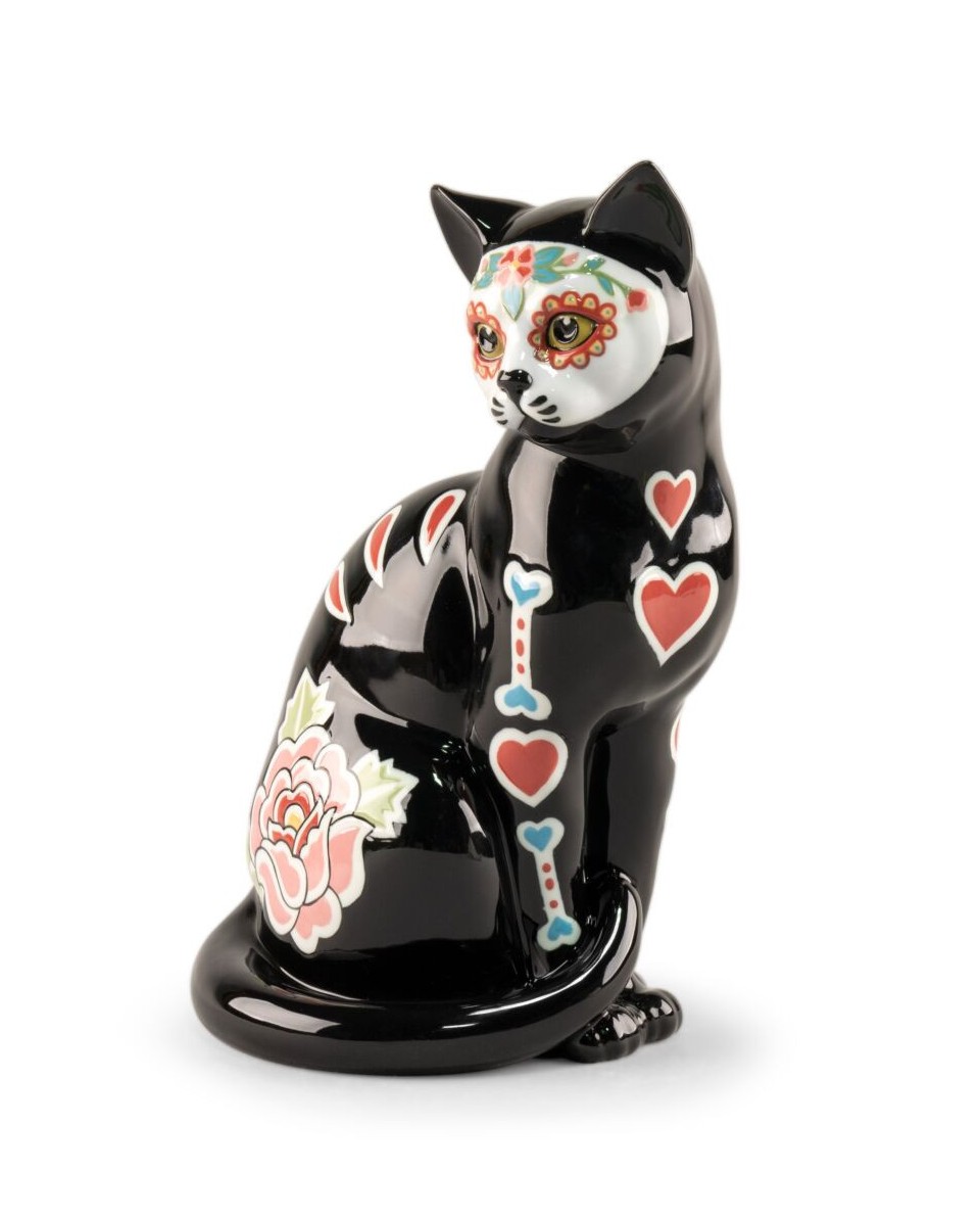 Catrina Cat Lladro Porcelain 01009481 - TicTacArea