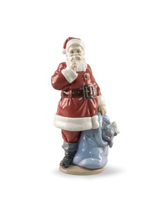 Santa is here Lladro Porcelaine 01009485 by Lladro