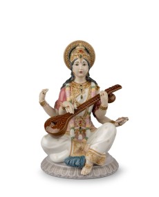 Goddess Saraswati Lladro Porcelain 01009486 - TicTacArea