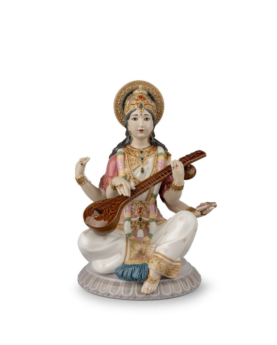 Goddess Saraswati Lladro Porcelain 01009486 - TicTacArea