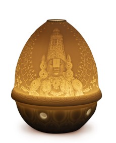 Litho.votive light-Lord Balaji Lladro Porcelain 01017457