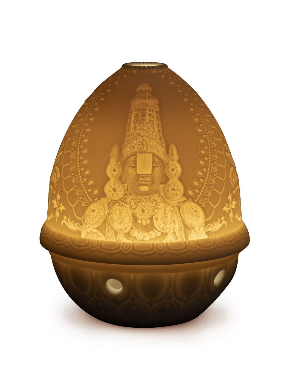 Litho.votive light-Lord Balaji Lladro Porcelain 01017457